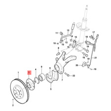 Original GM/OPEL 90576767 Radnabe Vorne li./re Combo Corsa C D Meriva A Tigra