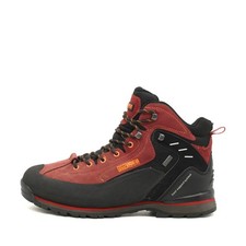 GUGGEN MOUNTAIN Herren PM-020 Stiefel Rot/Schwarz Hiking Wanderschuhe EU 45