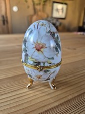 Schmuckei Porzellanei Schmuckdose Porzellandose Blumen Florales Muster