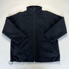 Vintage Yachting Black Fleece Zipper XL Jacke schwarz 90s Zip Sweater