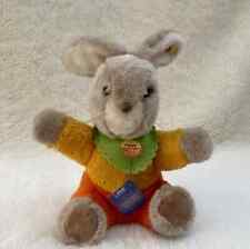 Hase Steiff Happy --Knopf --Fahne -- Schild -- Waschanleitung -- TOP Zustand