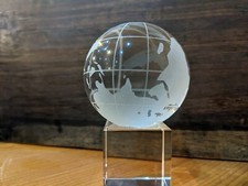 Glas Globus Weltkugel Kristall