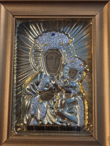 Ikone der schwarzen madonna - ikone,