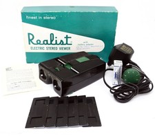 ✮ Realist Electric Stereo Viewer 3D-Dia-Betrachter  Bakelit OVP || vom Händler!