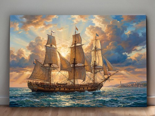 Segelschiff abendlicht - segelschiff,