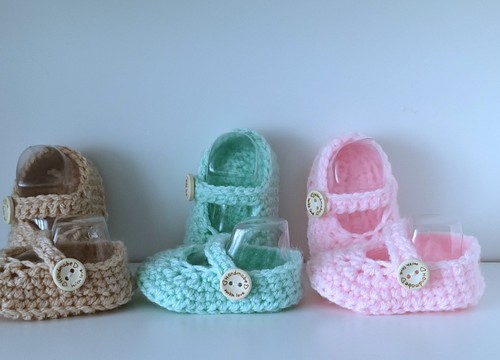 Mary janes baby - janes, gehÄkelte