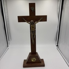 Altes Holz Kreuz m Jesus Figur