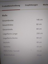 Schlafcouch/Ottomane mit Bettkasten