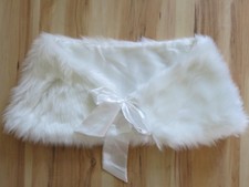 neue Brautjacke Brautstola ivory Gr. 38-44 Bolero Fellstola