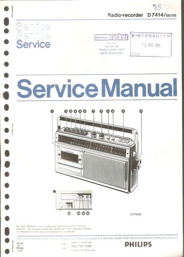 Philips service manual - philips, radio