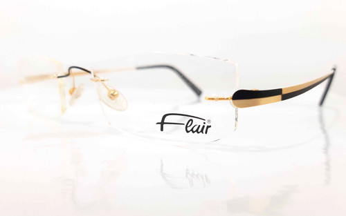 Flair brille gold schwarz - gold,