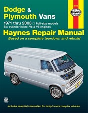 Dodge Tradesman, Sportsman & Plymouth Voyager Full-Size Inline 6, V6 & V8 Vans