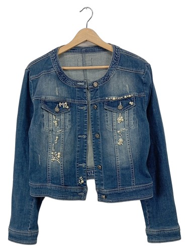 Tuzzi jeansjacke blau damen - jeansjacke,