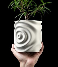 3D Design Blumentopf „Waterdrop“ – Moderne Vase/Übertopf aus dem Bergischen Land