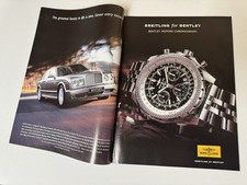 Original Breitling Uhr Breitling für Bentley Motors Magazin Werbung Man Cave