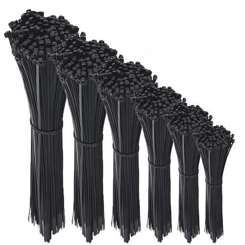 Kabelbinder schwarz grün - schwarz,