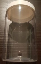Kunststoff/Plastik Dose transparent mit Schraubdeckel