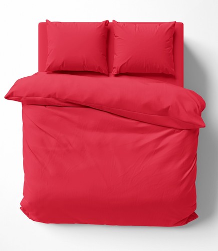 Uni bettwäsche 240x220 - uni, rot