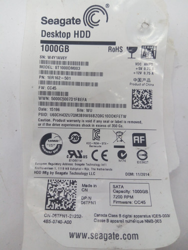 Seagate st1000dm003 hdd sata - st1000dm003,