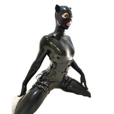 Sexy PVC-Leder-Bodysuit für