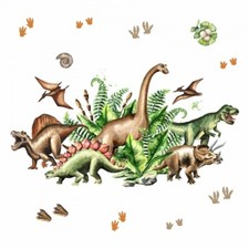 168 Wandtattoo Dinosaurier - T-Rex, Triceratops, Stegosaurus - in 6 Größen -