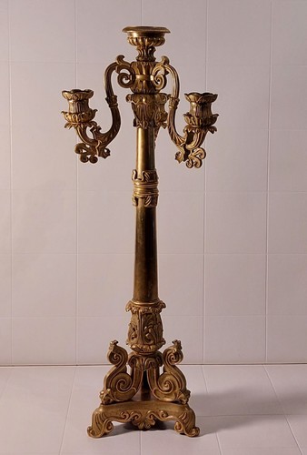 Antiker bronze kerzenständer - antiker, bronze-kerzenständer