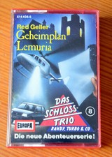 Hörspielkassette DAS SCHLOSS-TRIO Folge 8 *Geheimplan Lemuria* (Europa) MC