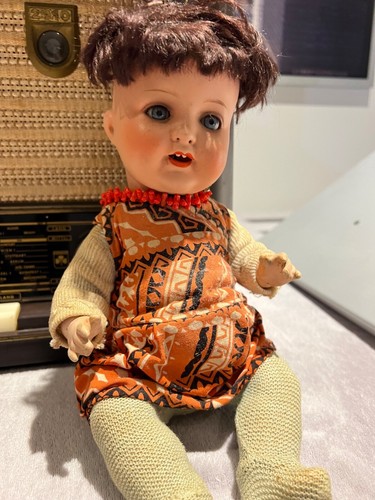 Antike porzellankopfpuppe - antike,