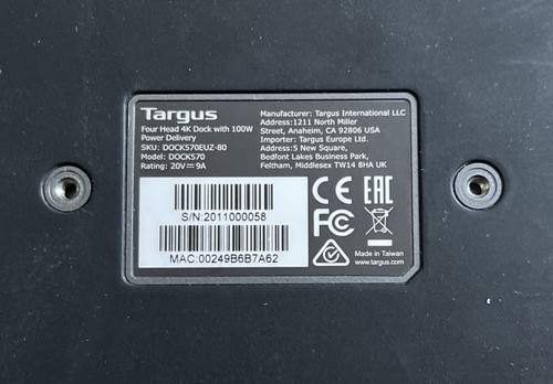 Targus modell dock570 - targus,