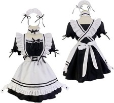 CarolynDesign Japanisches Anime Sissy Maid Dress Anime French Maid Schürze S ✅