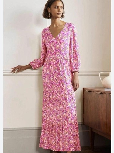 Women boden dress pink viscose - women,