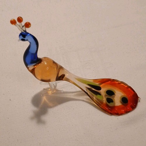 Glaskunst lauscha pfau - lauscha,,