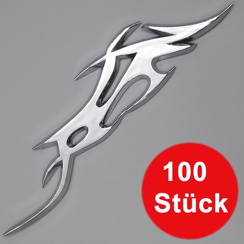 100 stück chrom aufkleber - 100,
