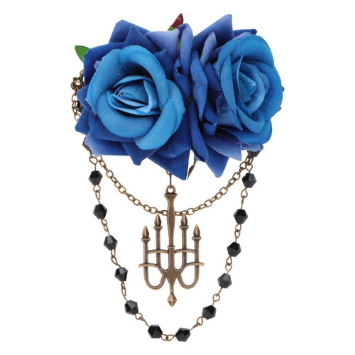 Rosen haarklammer brosche - ,