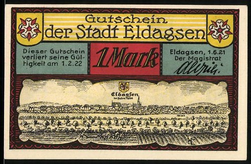 Notgeld eldagsen 1921 - 1921,, mark