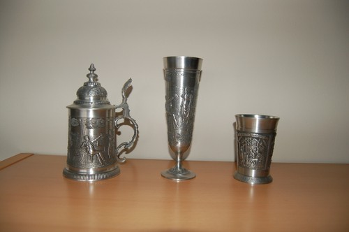 Zinnkrug mit deckel zinnkelch - mit, deckel,