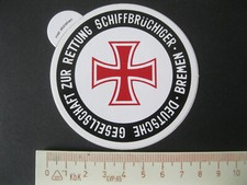 DEUTSCHE GESELLSCHAFT ZUR RETTUNG SCHIFFBRÜCHIGER DGzRS BREMEN Sticker Aufklebe