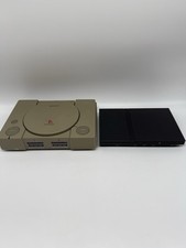 2x Sony PS1 PS 2 Playstation 1 2 Konsolen - Nur Konsolen - Laufwerk defekt