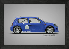 Renault Clio V6 Framed Wall