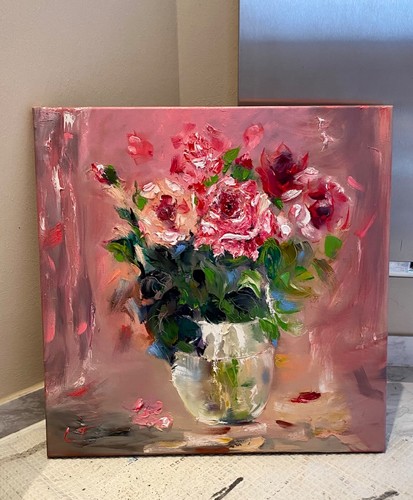 ölgemälde rosen - rosen,