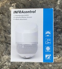 Kopp Bewegungsschalter Bewegungsmelder 180°  Weiß IP44 8238.0201.4 Aufputz