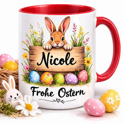 Personalisierte ostertasse - personalisierte,
