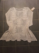 Lochi Pullover Überwurf Stola Häkelpullover  weiß one Size (40-48) *NEU*
