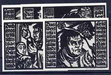 Erfurt 5 Scheine Notgeld ................................................2/29600