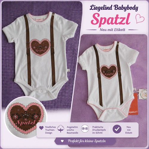 Mädchen body spatzl - spatzl, tracht