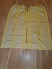 Schöne Gardinen, zweiteilig, in warmem Sonnengelb