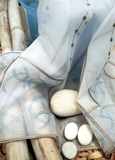 Scheibengardine Kurzgardine Kurzstore Panneaux türkis braun Ornament 30,45,55 cm