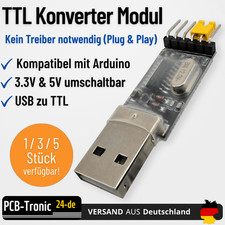 USB zu TTL Konverter Adapter Modul CH340G 3.3V 5V CP2102 PL2303 UART FTDI DIY DE