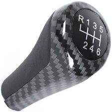 SCHALTKNAUF 6+R GLANZ CARBON