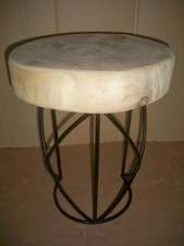 Beistelltisch hocker unikat - beistelltisch,